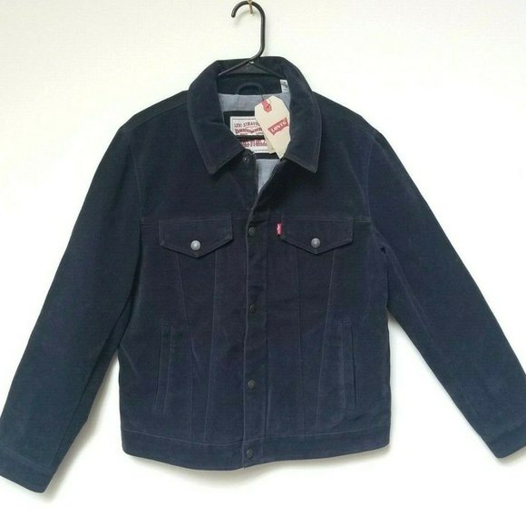 faux suede trucker jacket